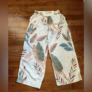 Cynthia Rowley 100 % Linen Women's Pants Sz M